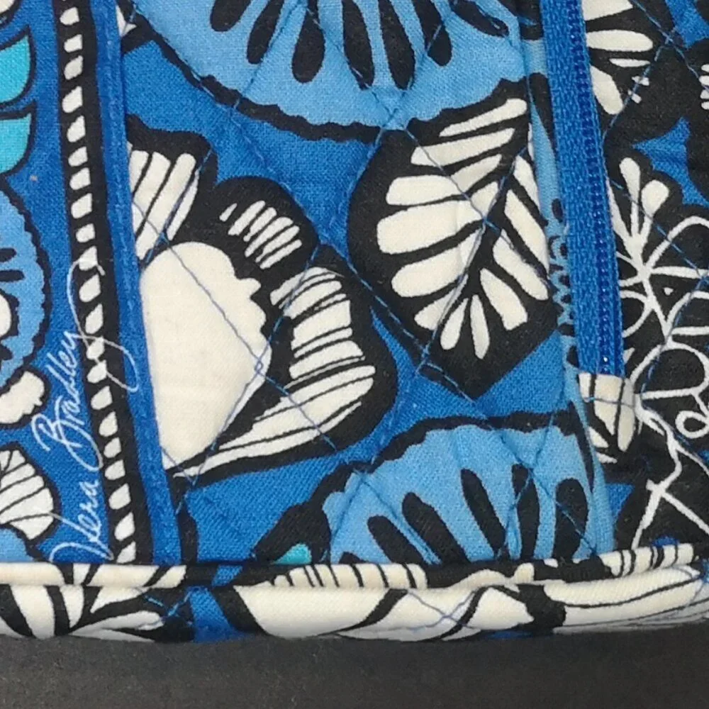 Vera Bradley Crosstown Adjustable Strap Crossbody/Shoulder Bag Blue Bayou Print - Picture 12 of 12